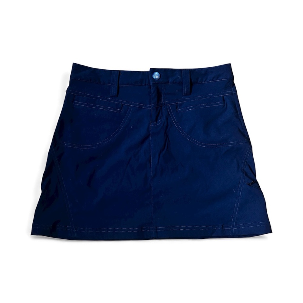 Athleta Black Mini Athletic Skirt Skort Built-In Shorts Size 2 Sporty Athleisure